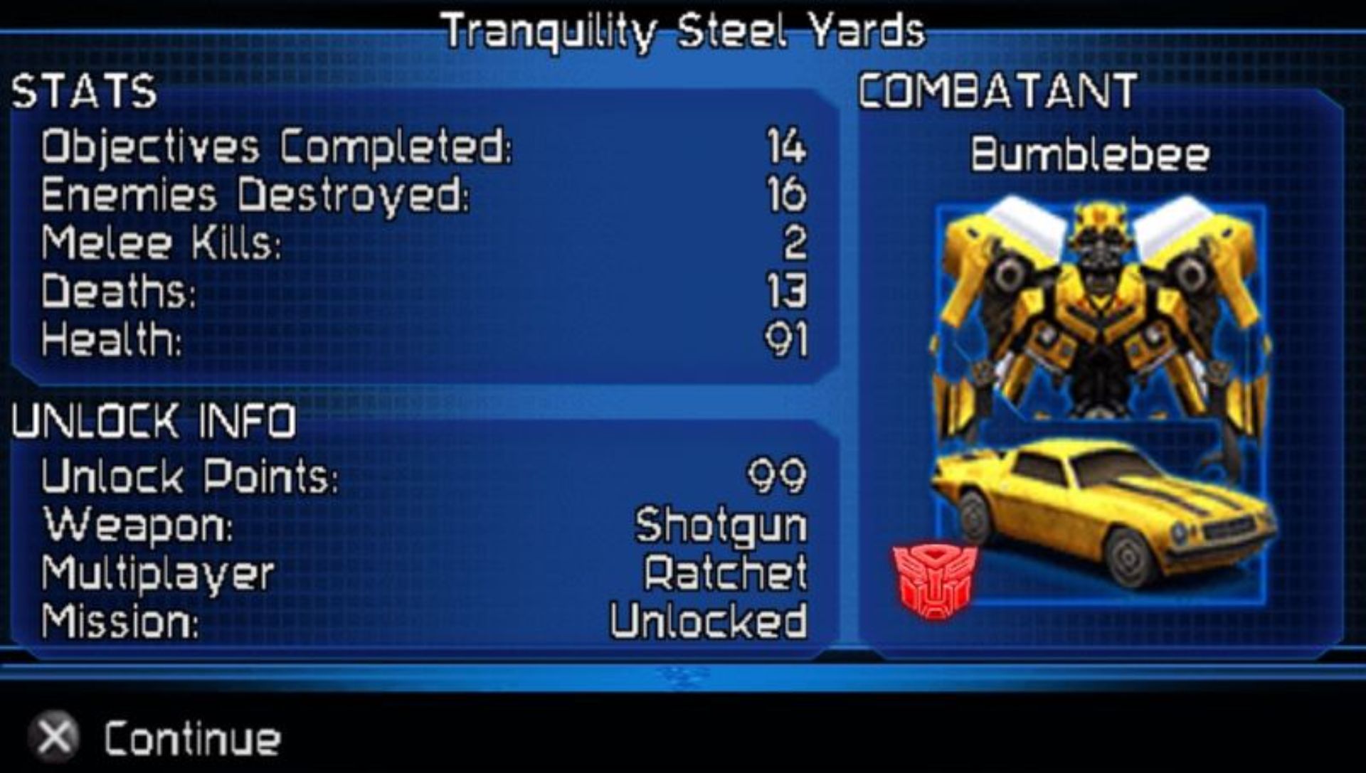 变形金刚PSP游戏截图第17张