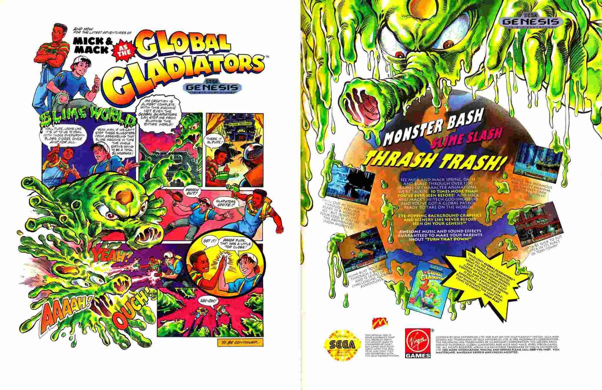 米克与麦可：全球角斗士／橡胶枪MD游戏截图第1张