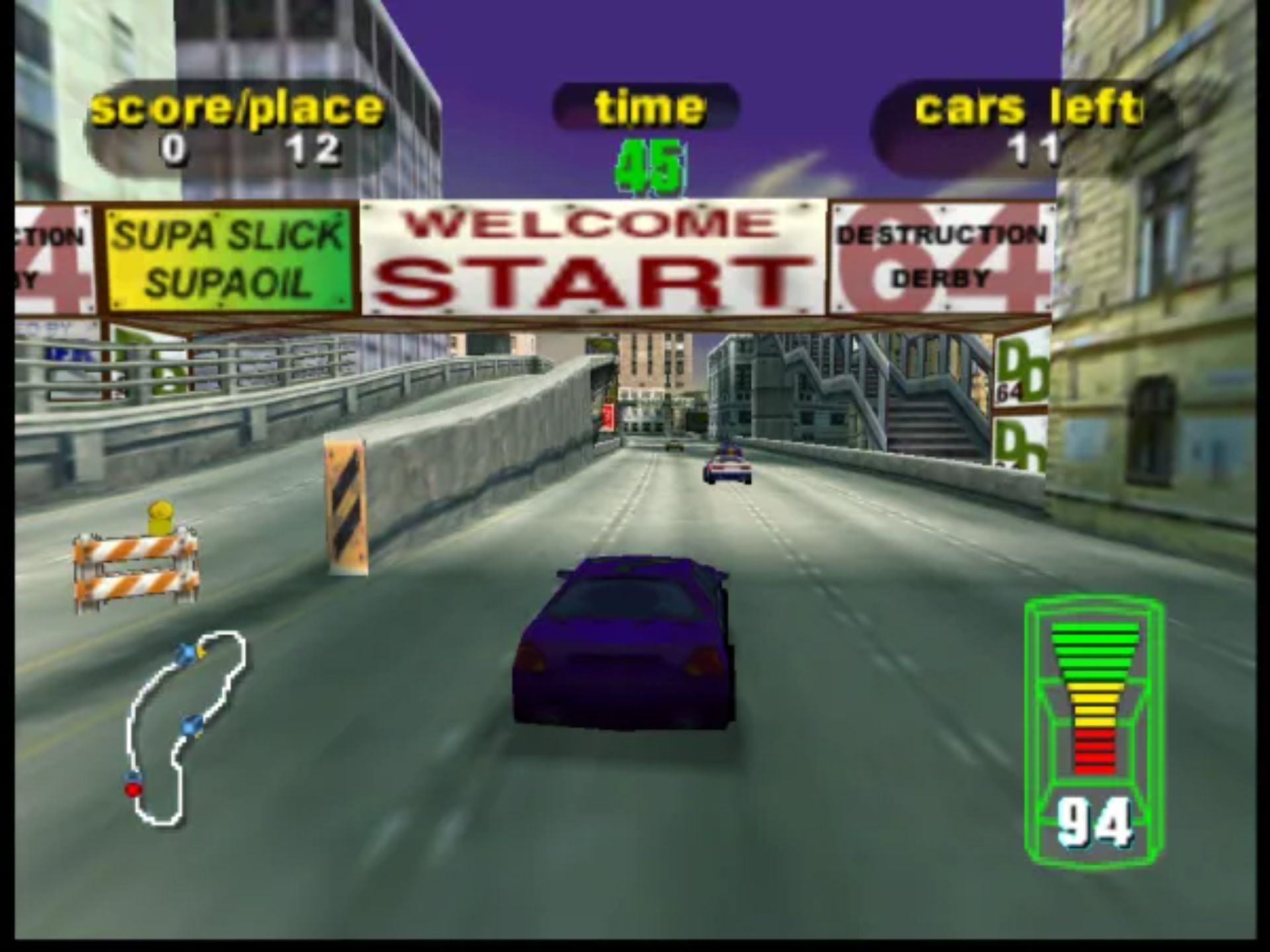 德比破坏赛车64N64游戏截图第14张