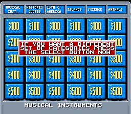 美国名人智力竞答SFC游戏截图第5张