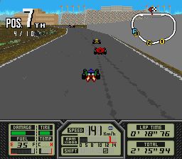 超级印第赛车SFC游戏截图第8张