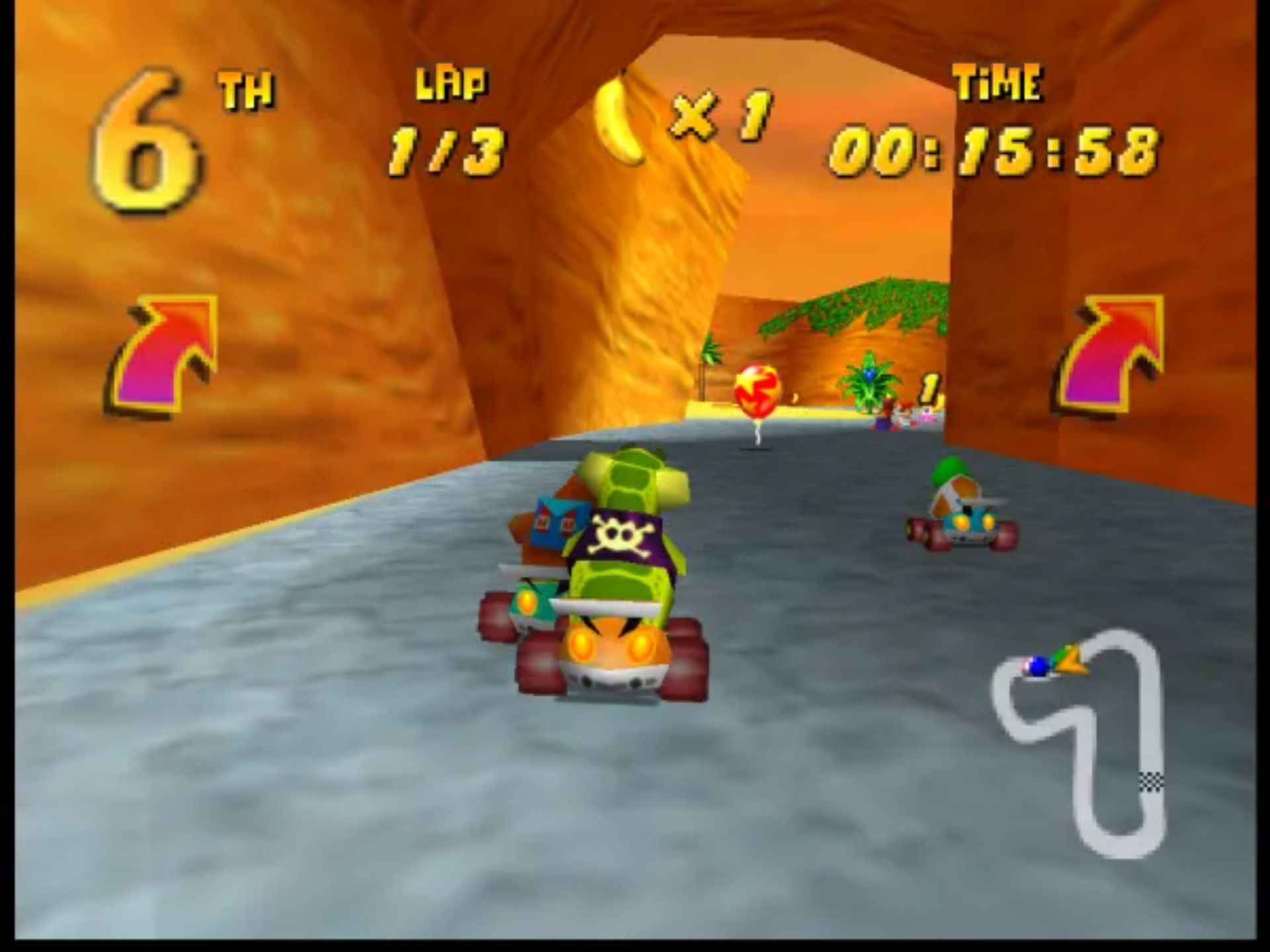 迪迪刚赛车N64游戏截图第22张