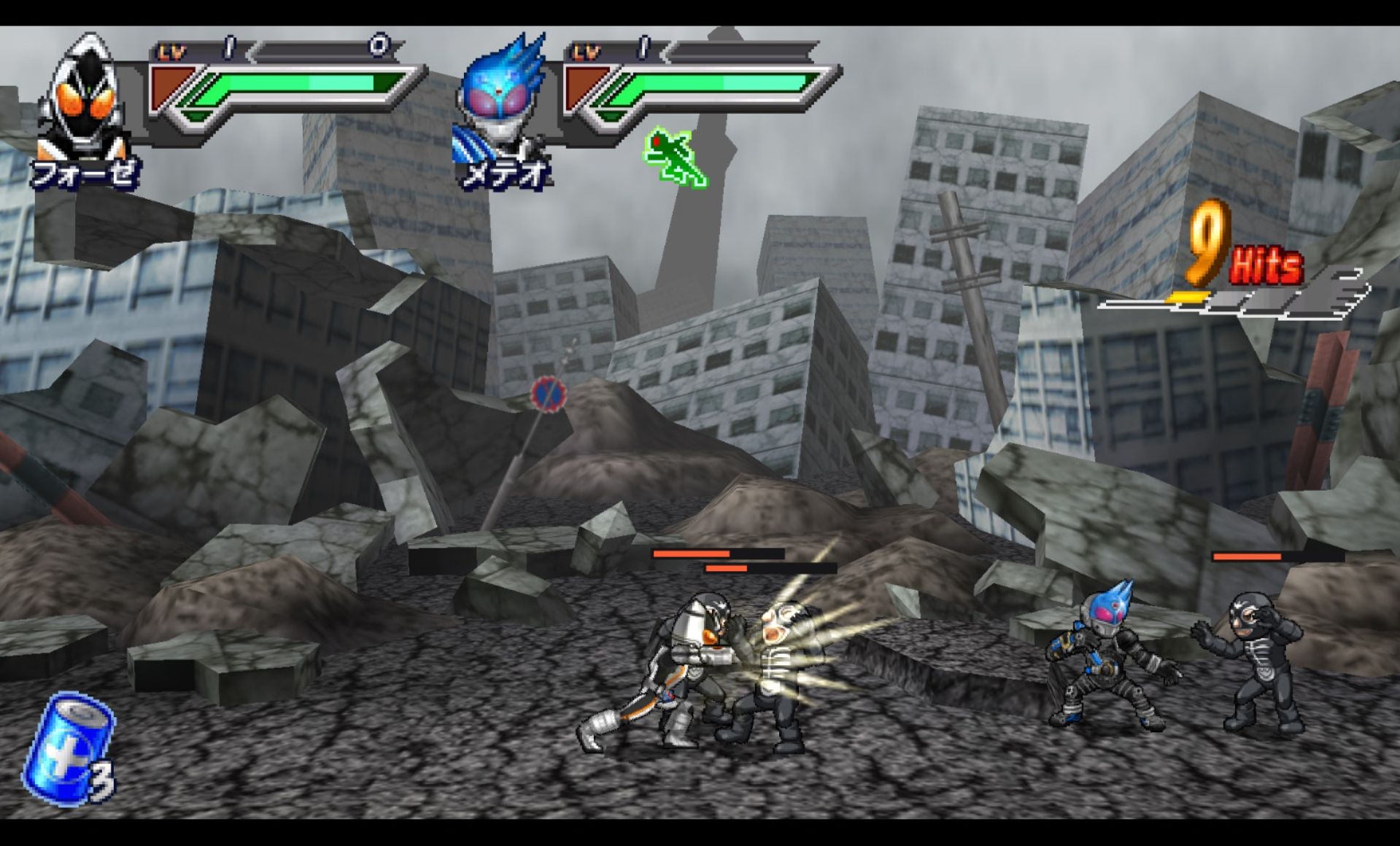 假面骑士全集合：骑士世代2PSP游戏截图第5张