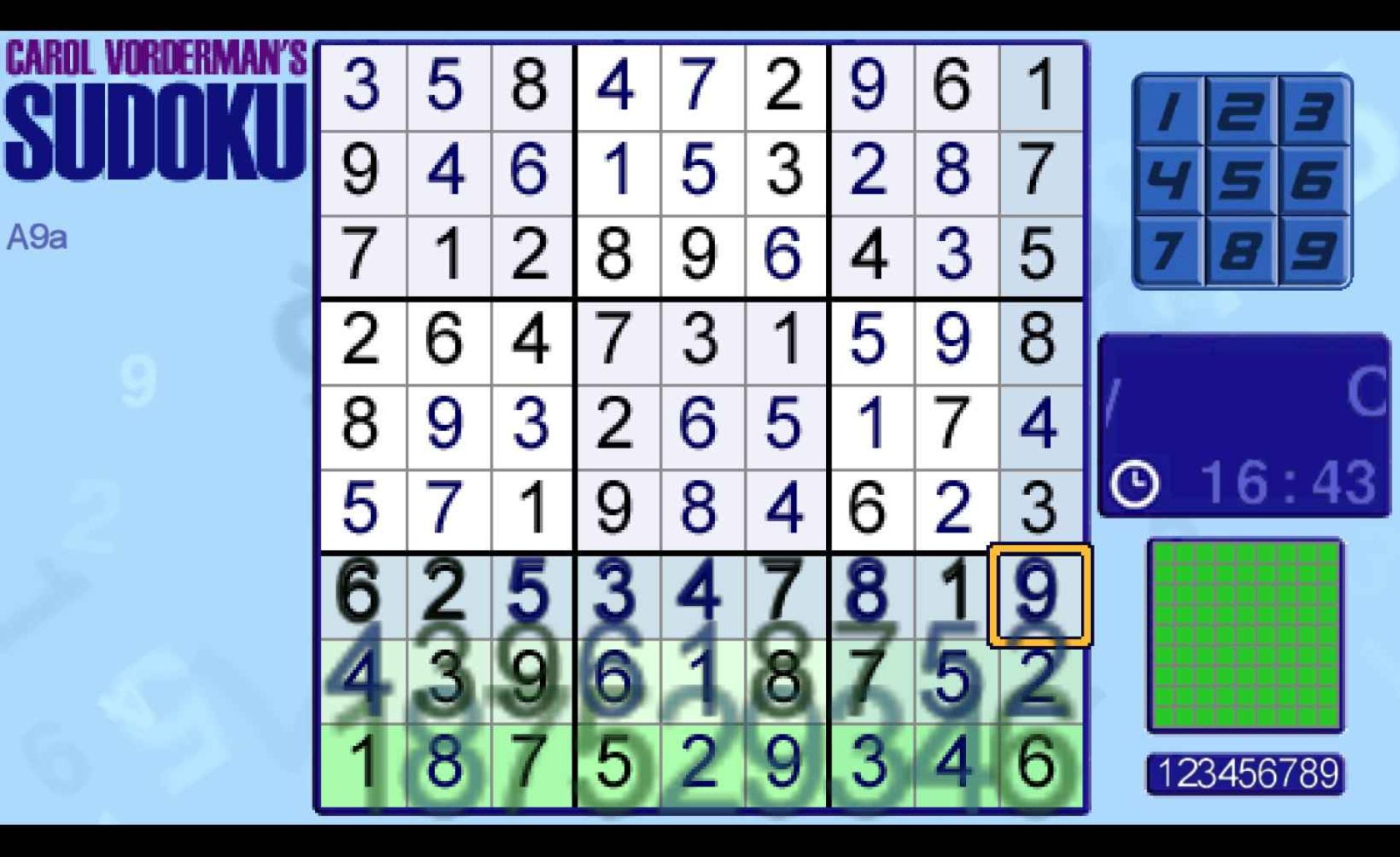 卡罗尔沃德曼的数独PSP游戏截图第7张