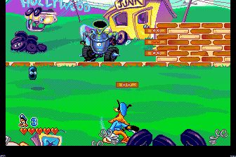 邦卡猫好莱坞大作战MD游戏截图第4张