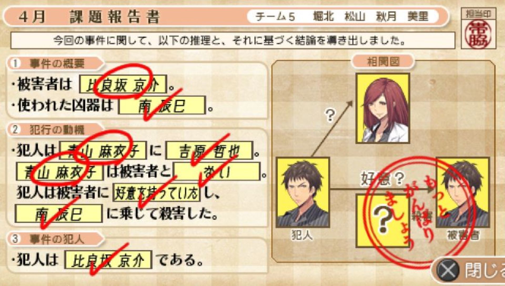 原宿侦探学园：铁木PSP游戏截图第17张