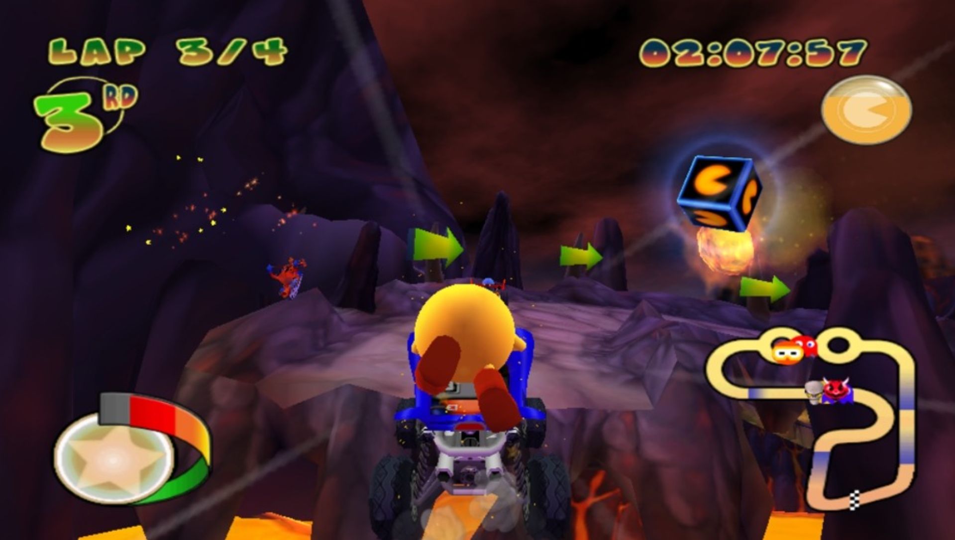 吃豆人：世界拉力PSP游戏截图第12张