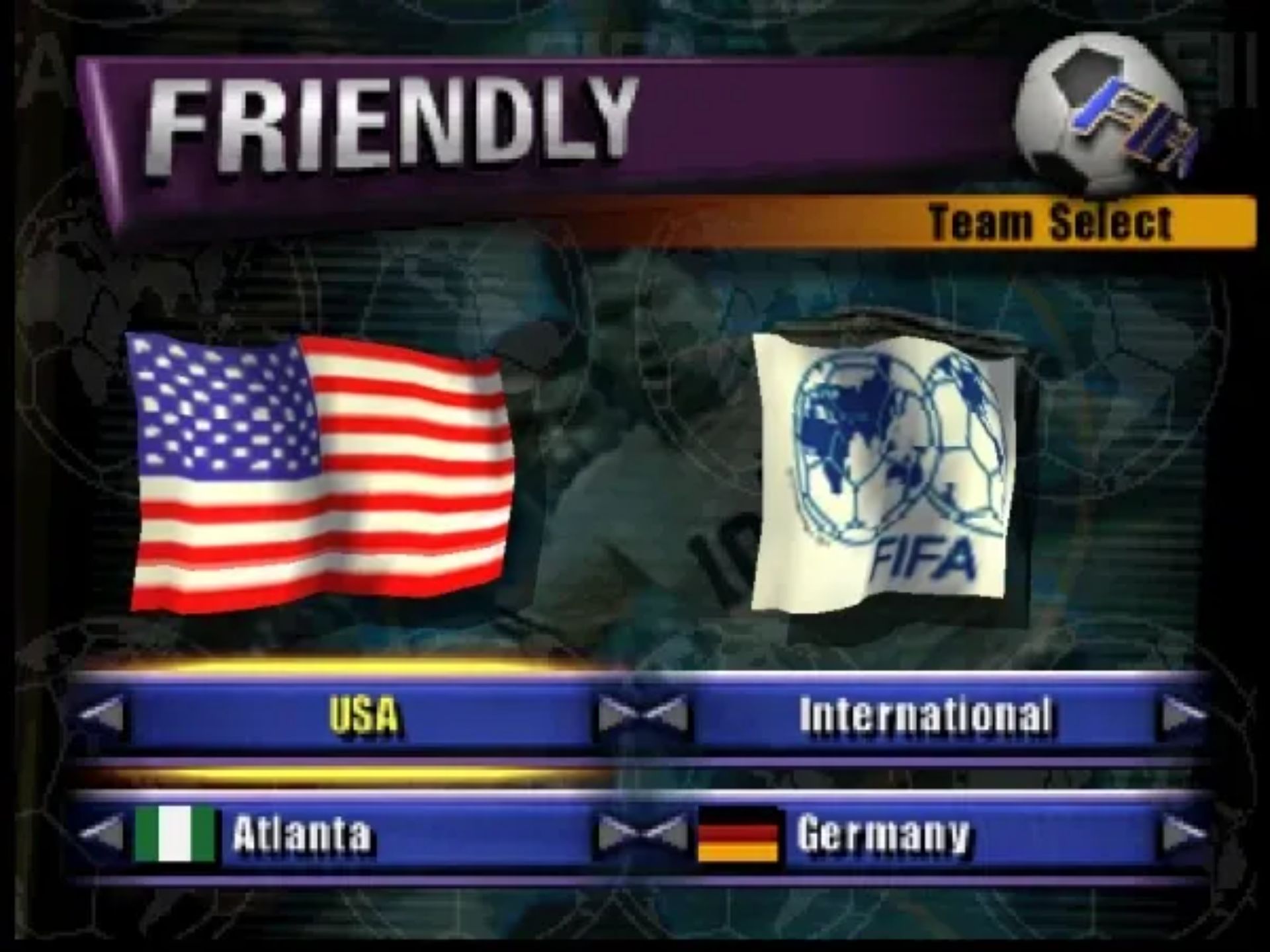 FIFA足球64N64游戏截图第6张