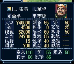 三国志3SFC游戏截图第15张