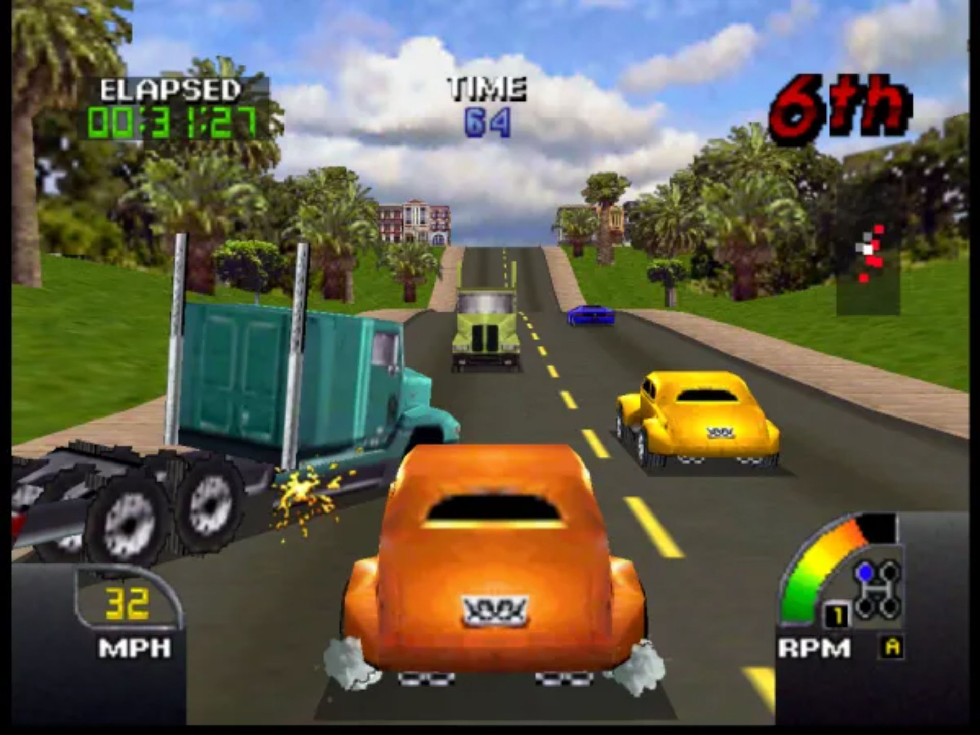 美国赛车N64游戏截图第21张