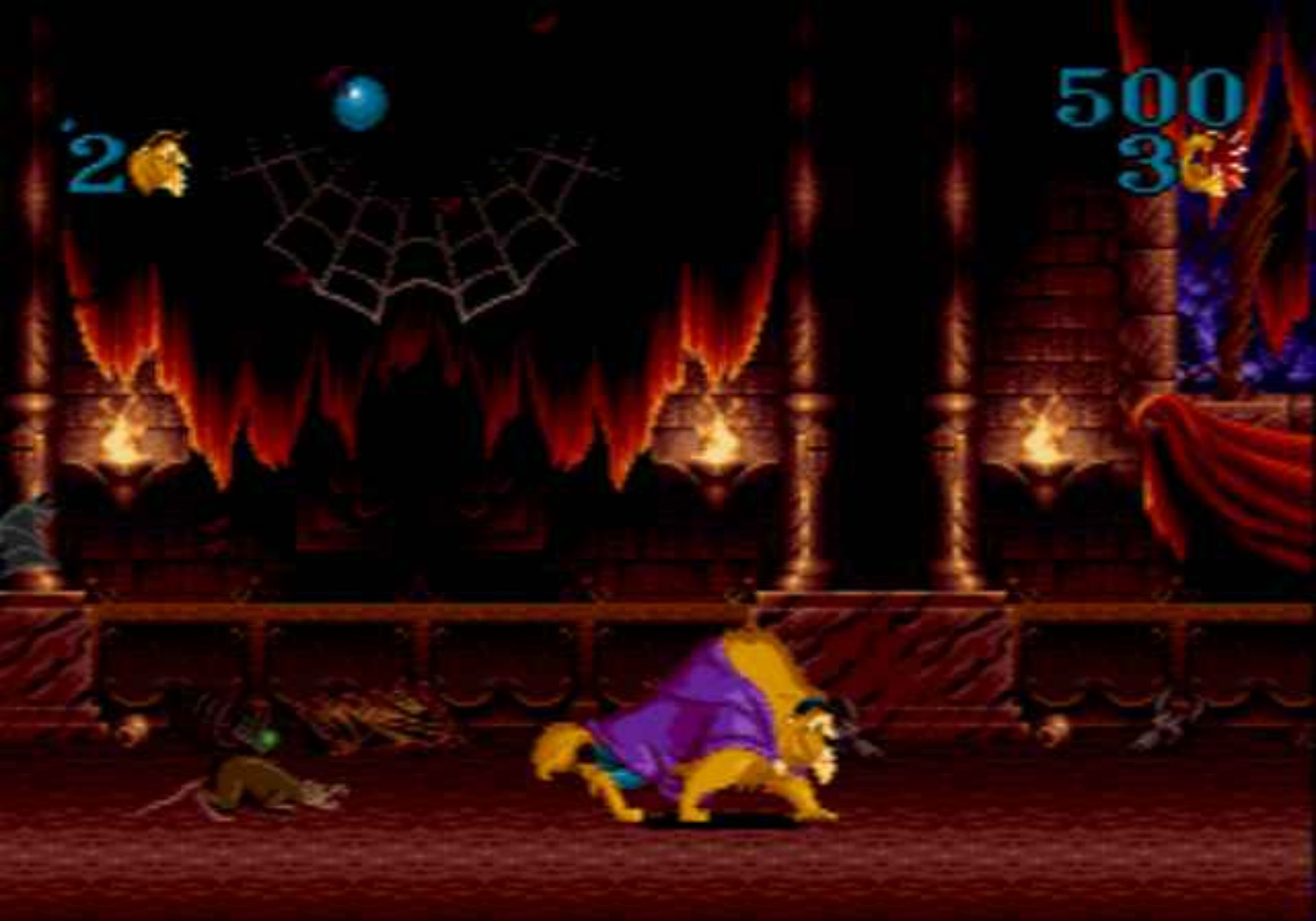 美女与野兽：野兽的咆哮MD游戏截图第10张