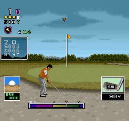 芹泽信雄的高尔夫／机器人高尔夫SFC游戏截图第19张