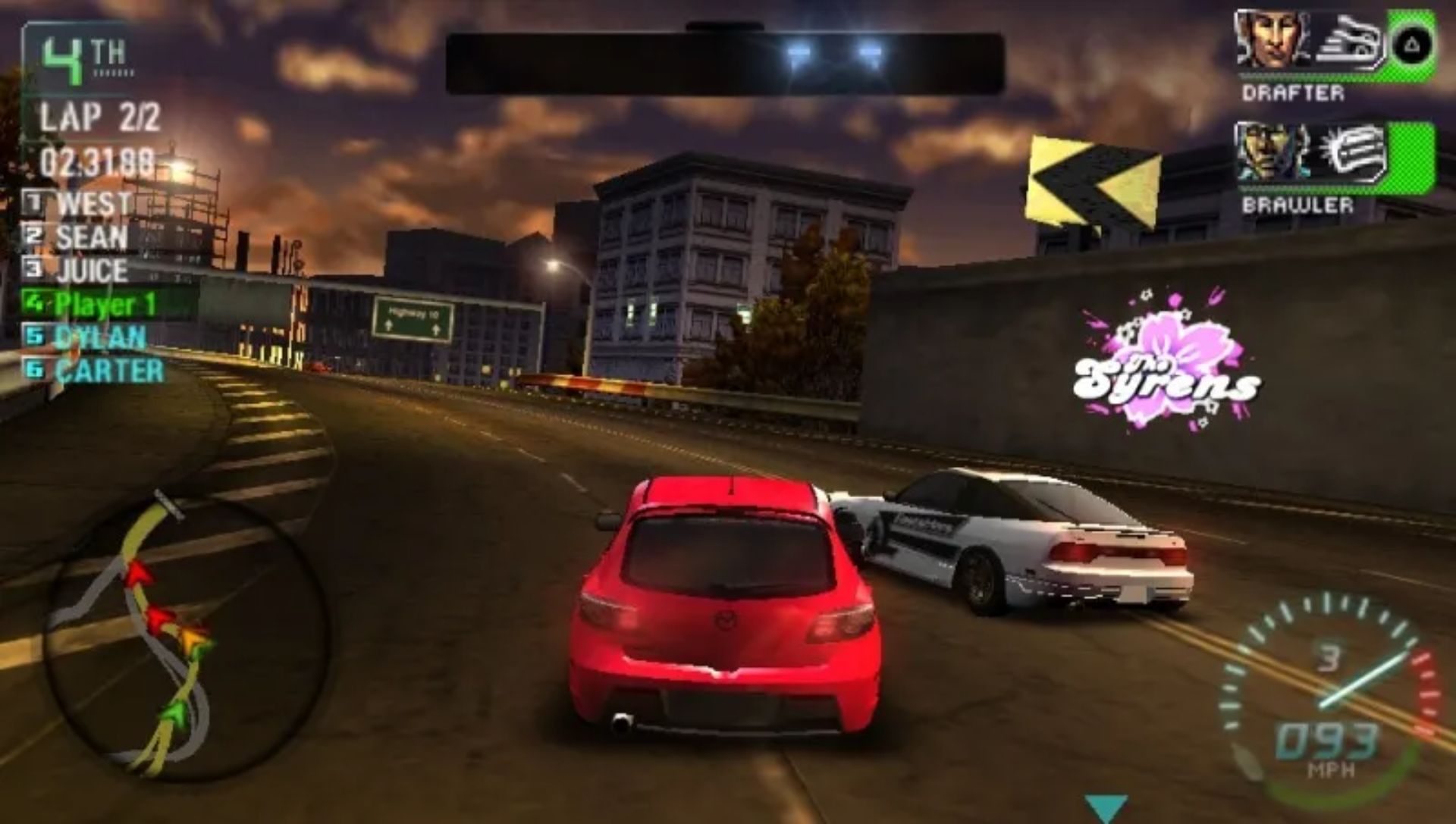 极品飞车：卡本峡谷之城市争霸PSP游戏截图第14张