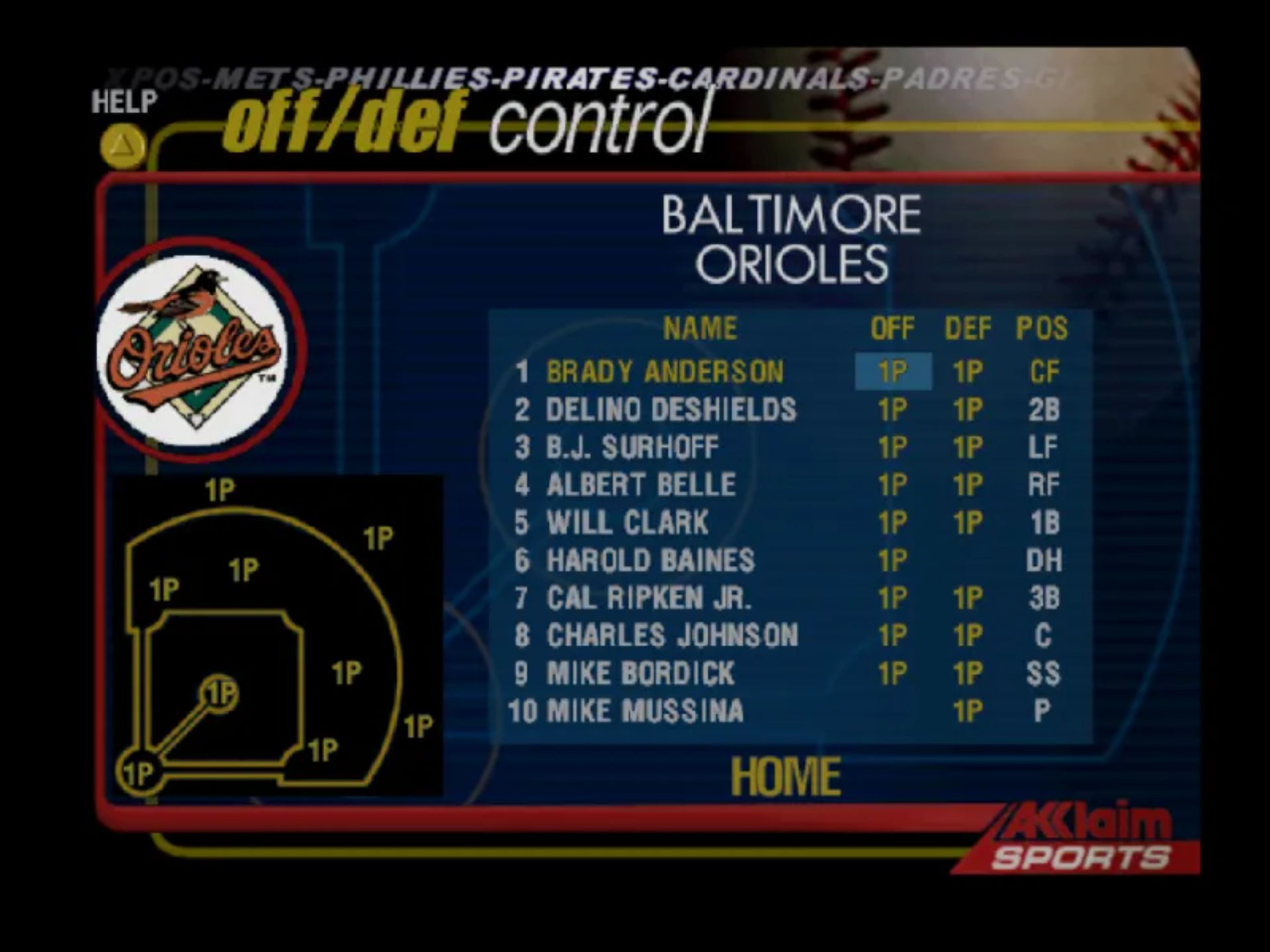 全明星棒球2001N64游戏截图第5张