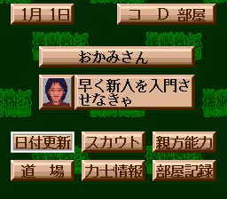 横纲物语：大相扑出世SFC游戏截图第3张