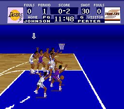 超级射篮／美国大学篮球／世界联盟篮球SFC游戏截图第9张