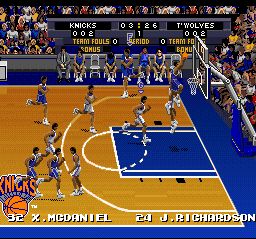 特库摩超级NBA篮球SFC游戏截图第18张