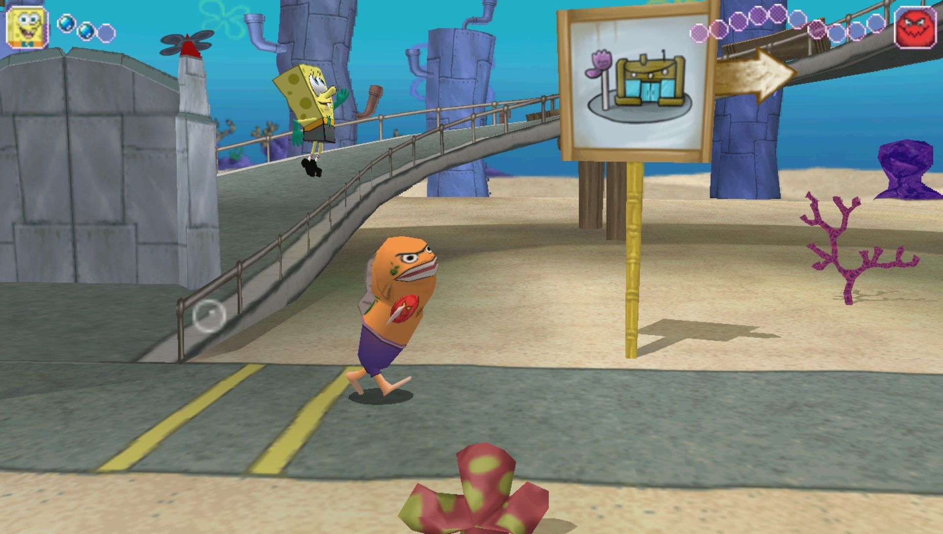 海绵宝宝：黄色复仇者PSP游戏截图第9张