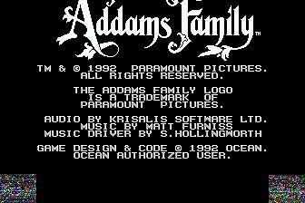 亚当斯一家MD游戏截图第3张