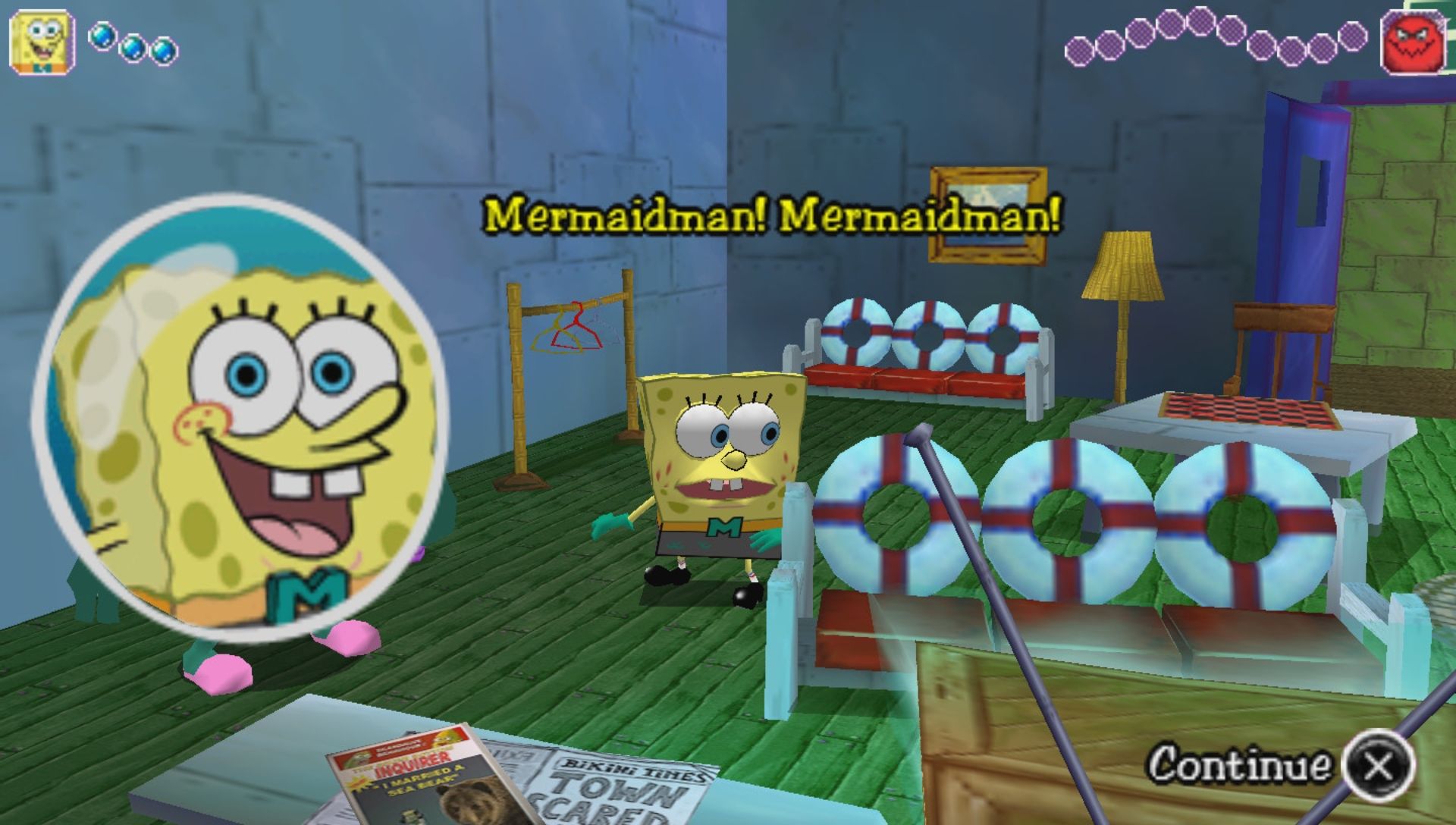 海绵宝宝：黄色复仇者PSP游戏截图第6张