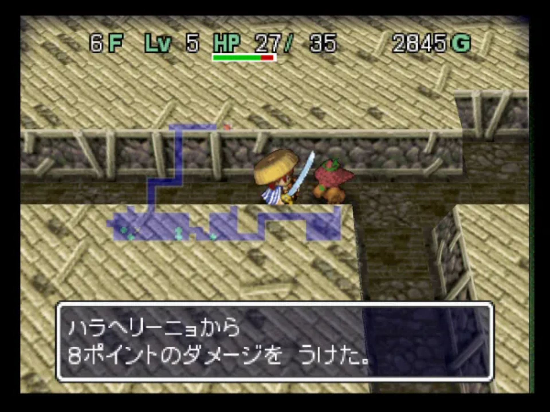 不可思议的迷宫：风来的西林2鬼袭来！西林城！N64游戏截图第18张