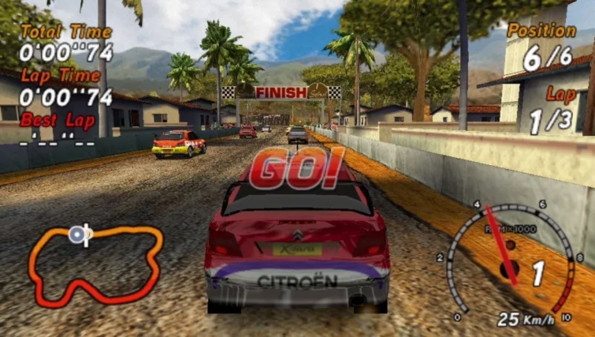 世嘉拉力：进化PSP游戏截图第5张