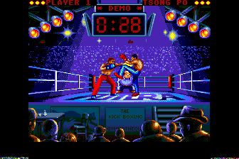 强中强：踢拳锦标赛／自由搏击：强中强MD游戏截图第3张