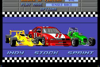 马里奥安德烈蒂赛车MD游戏截图第2张