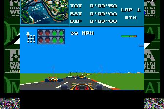 F1赛车MD游戏截图第14张