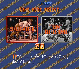 摔角霸王SFC游戏截图第3张