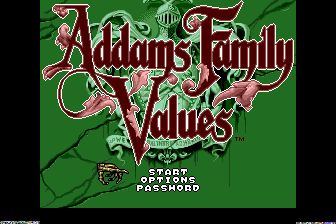 亚当斯一家的价值观MD游戏截图第2张