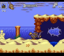 洛克的摩登生活：危险日SFC游戏截图第8张