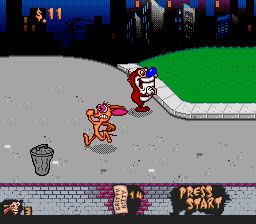 雷恩与史地皮：时间扭曲SFC游戏截图第8张