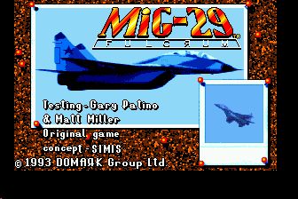 米格29：战斗机飞行员MD游戏截图第1张