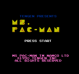 NES动作游戏《Ms. Pac-Man（吃豆小姐）》Tengen版跳关与复位秘籍大全