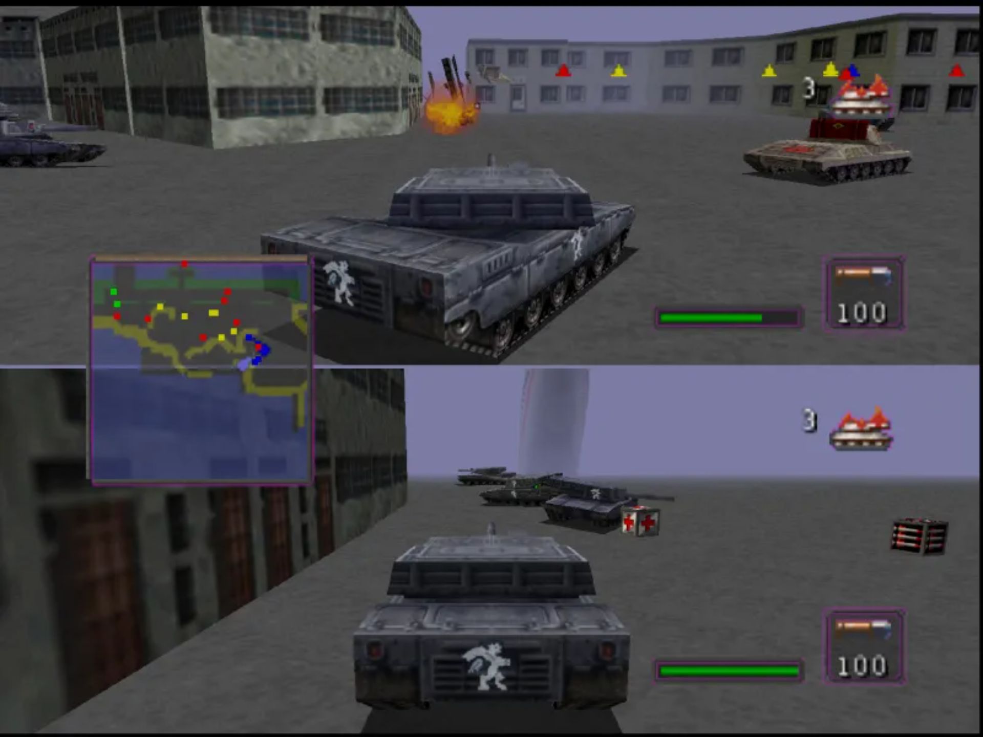 坦克大战：世界公敌N64游戏截图第19张