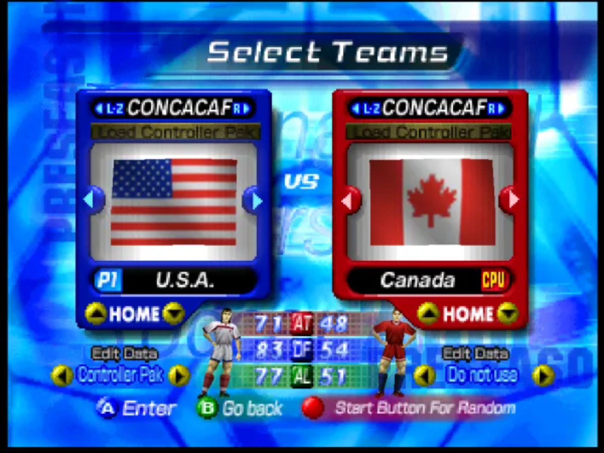 国际超级明星足球2000(International Superstar Soccer 2000)N64游戏截图第5张