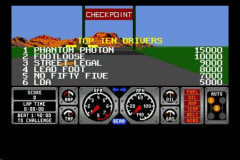 全景赛车MD游戏截图第9张