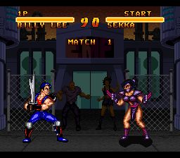 双截龙5：失落之影SFC游戏截图第3张