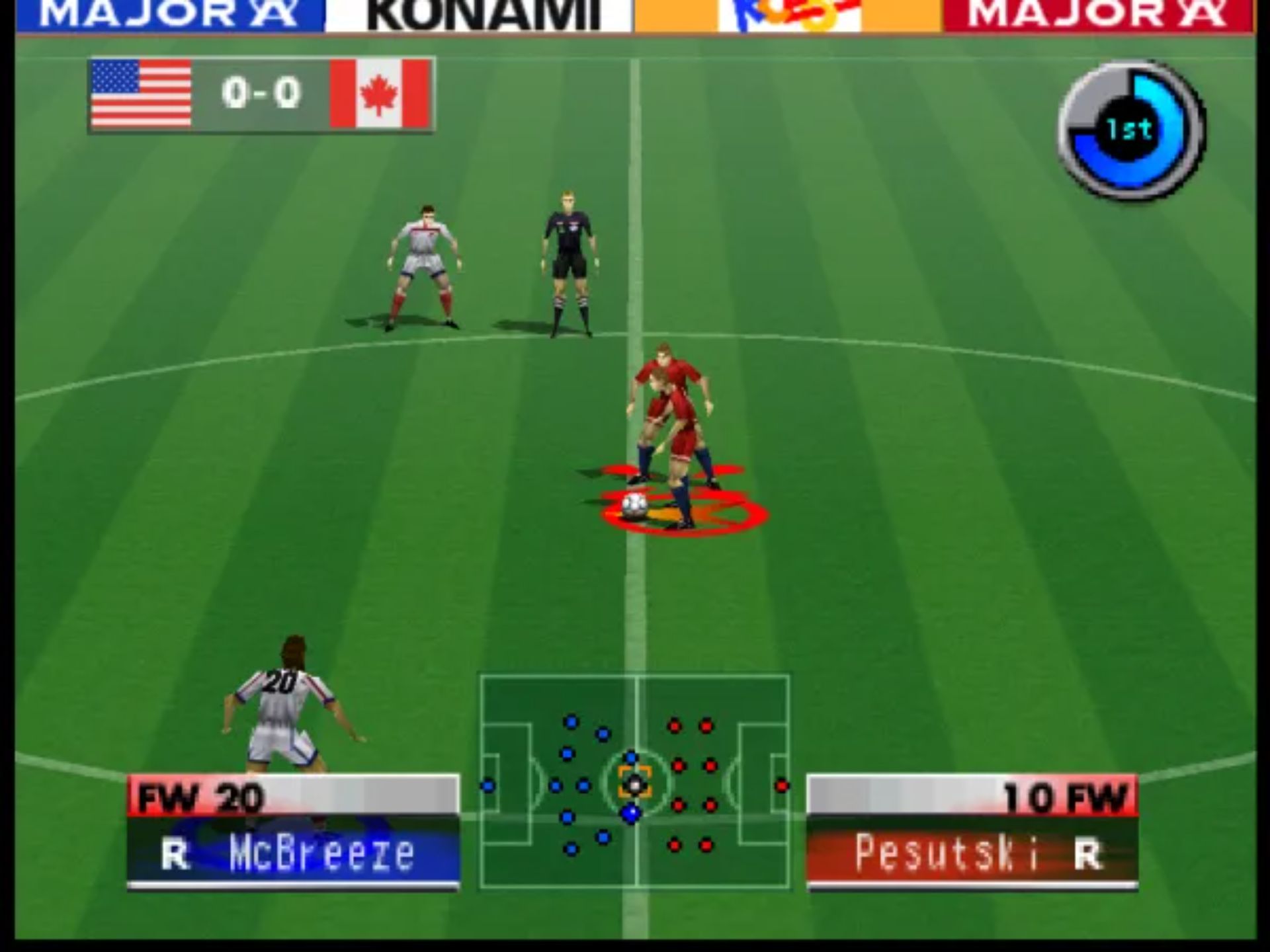 国际超级明星足球2000(International Superstar Soccer 2000)N64游戏截图第11张