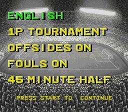 世界级足球赛SFC游戏截图第2张