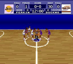 超级射篮／美国大学篮球／世界联盟篮球SFC游戏截图第6张