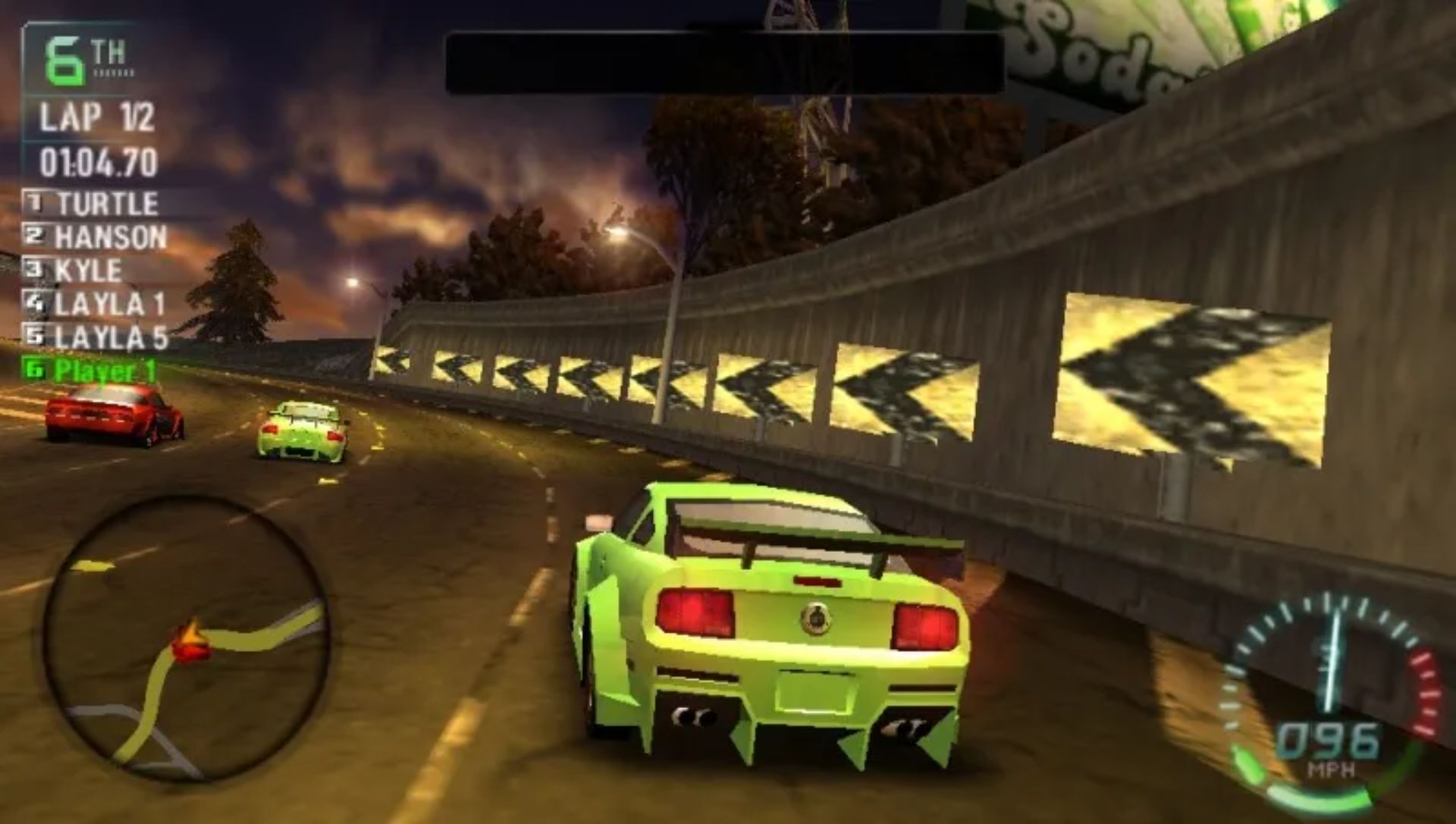 极品飞车：卡本峡谷之城市争霸PSP游戏截图第8张