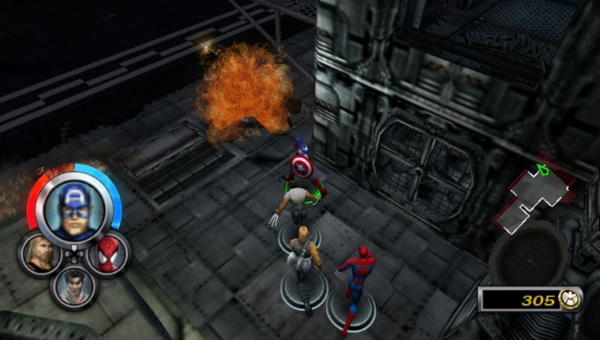 漫画英雄：终极联盟PSP游戏截图第9张