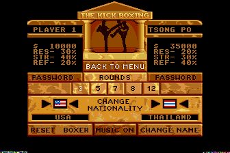 强中强：踢拳锦标赛／自由搏击：强中强MD游戏截图第9张