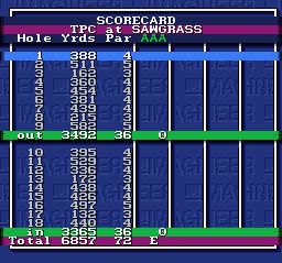 美国职业高尔夫巡回赛SFC游戏截图第16张