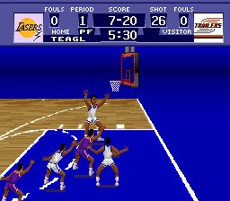 超级射篮／美国大学篮球／世界联盟篮球SFC游戏截图第11张