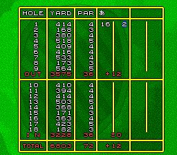超级高尔夫SFC游戏截图第13张