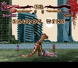 恐龙格斗／原始之怒SFC游戏截图第8张