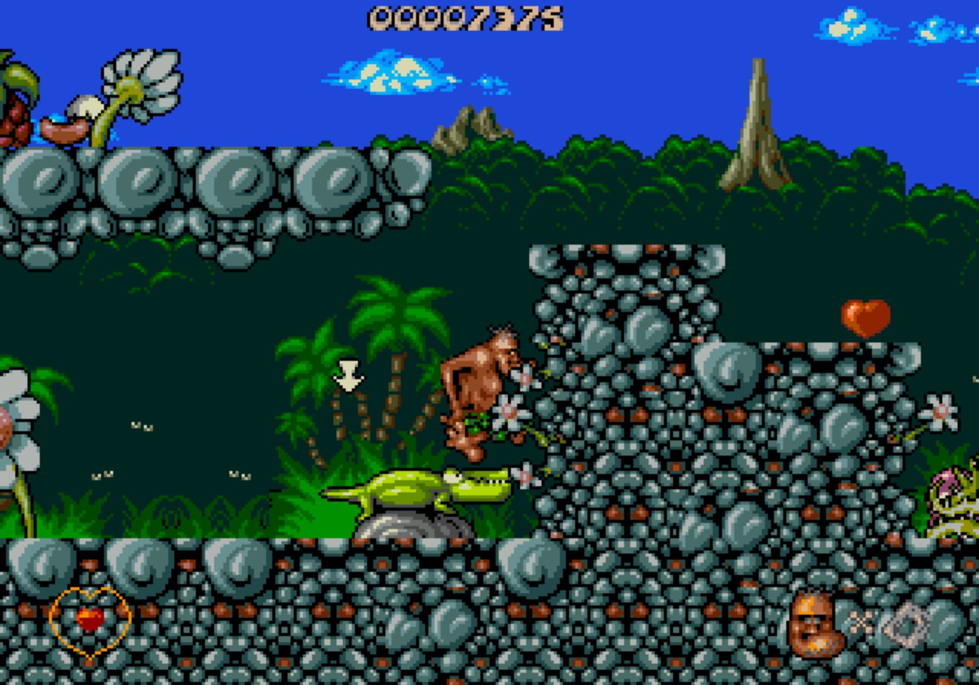 呆呆原始人1MD游戏截图第14张